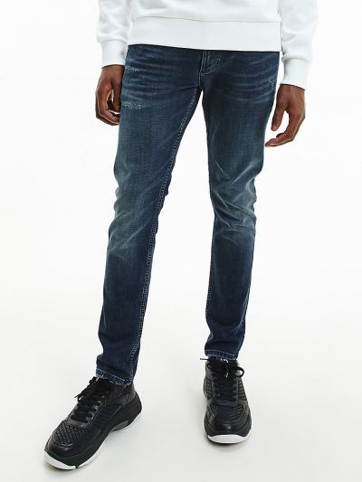 Calvin Klein Ruhák HU765010 | Calvin Klein Slim Férfi Farmernadrág Kék
